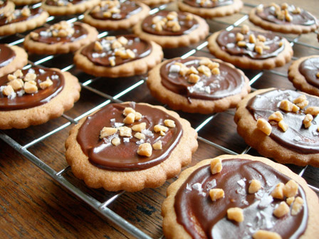 Brown Sugar Biscuits with Chocolate, Toffee and Sea Salt