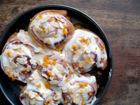 Citrus and Almond Breakfast Buns